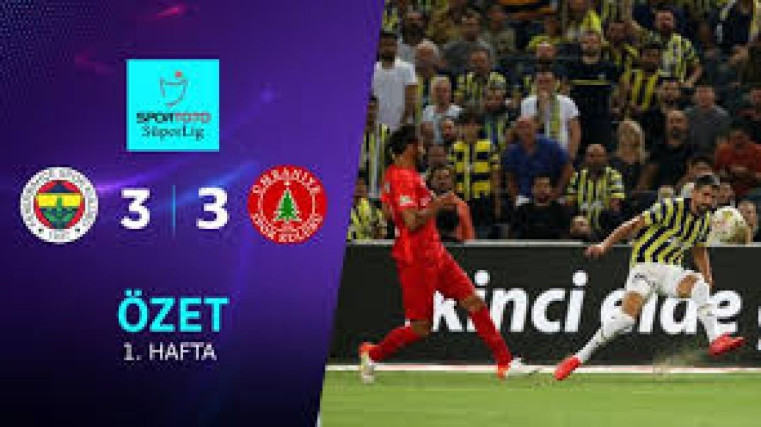 Fenerbahçe 3 - 3 Hangi Kredi Ümraniyespor Maç Özeti 1. Hafta 08.08.2022